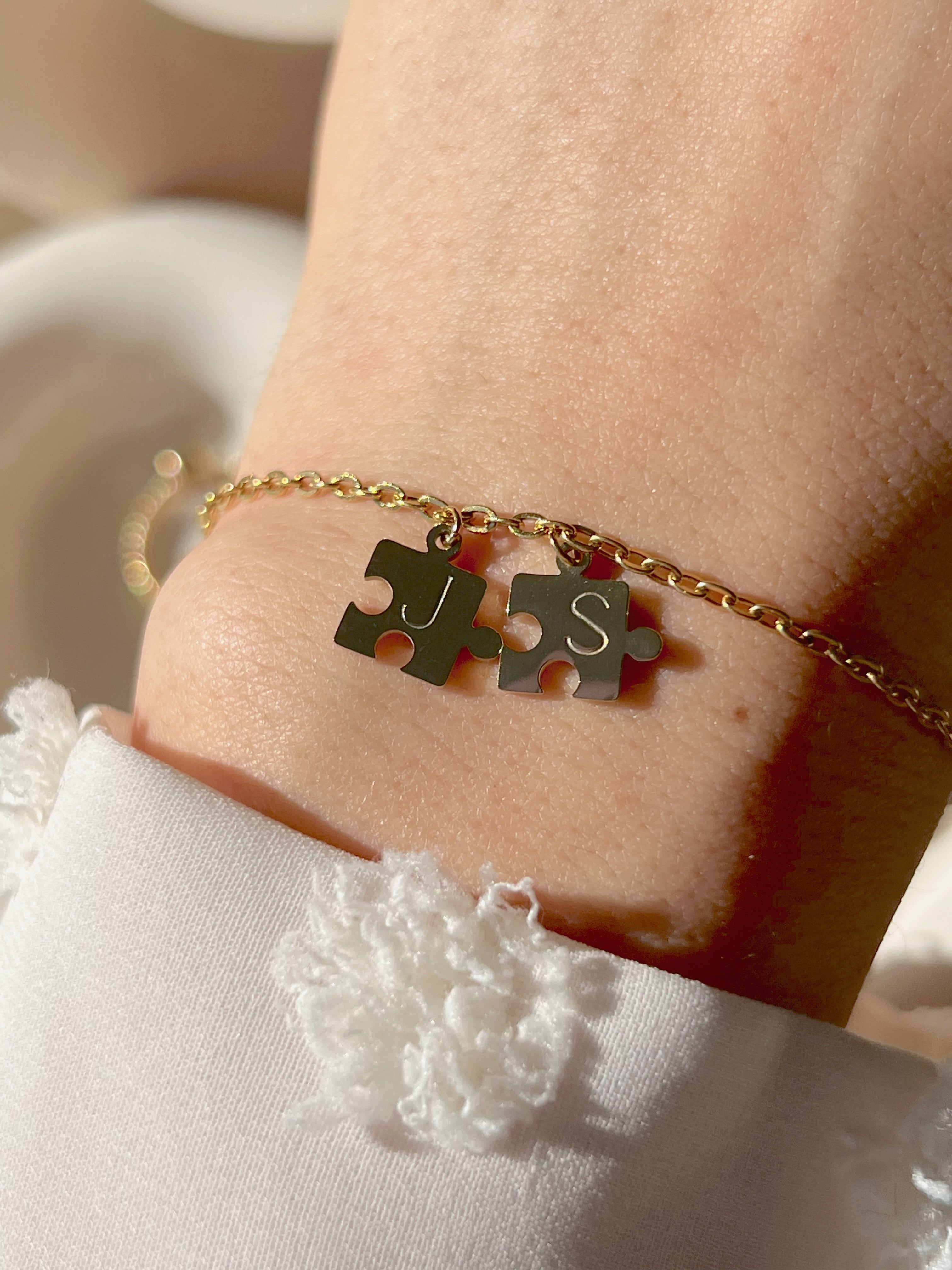 Doppeltes Puzzle-Armband