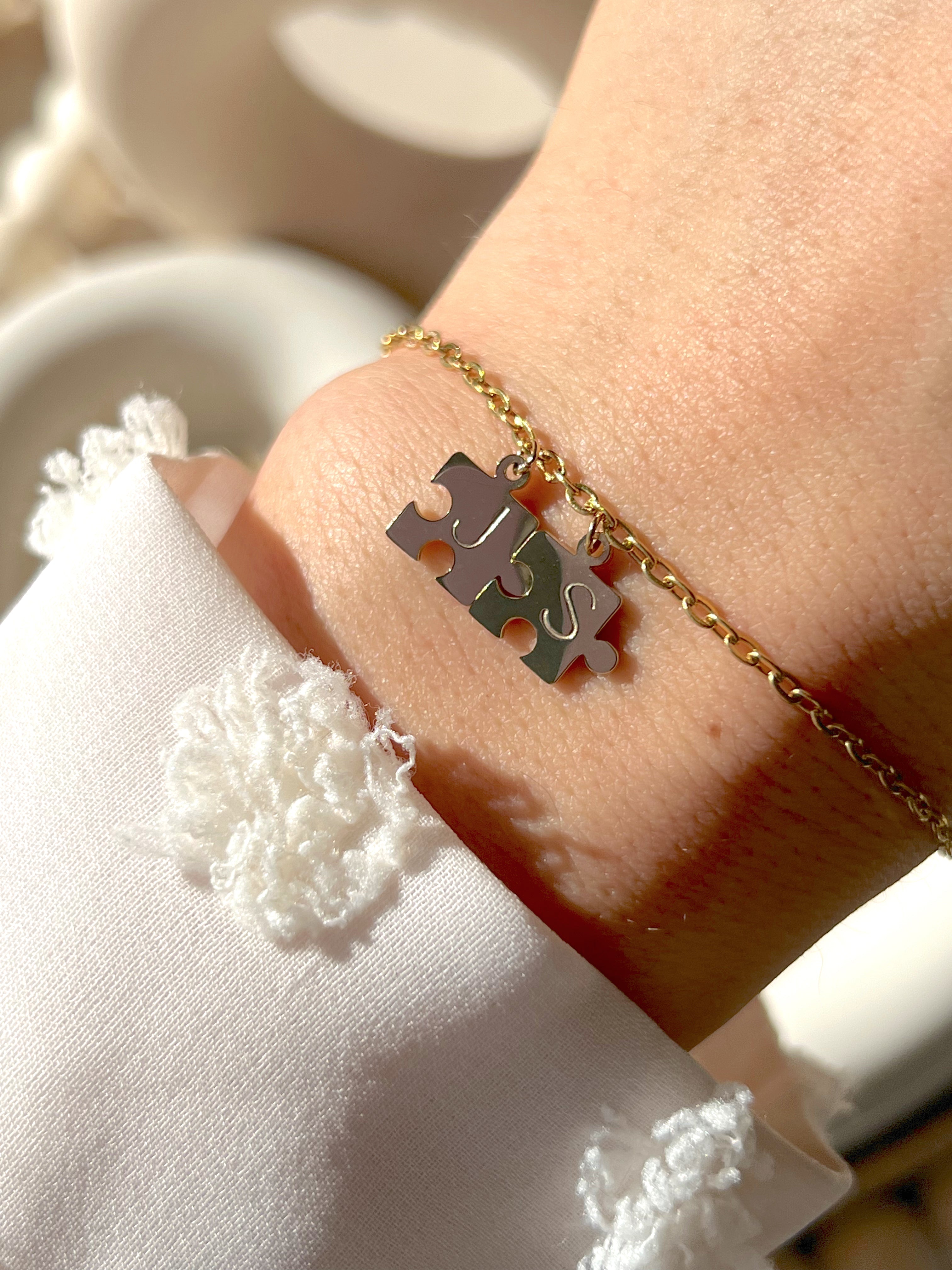Doppeltes Puzzle-Armband