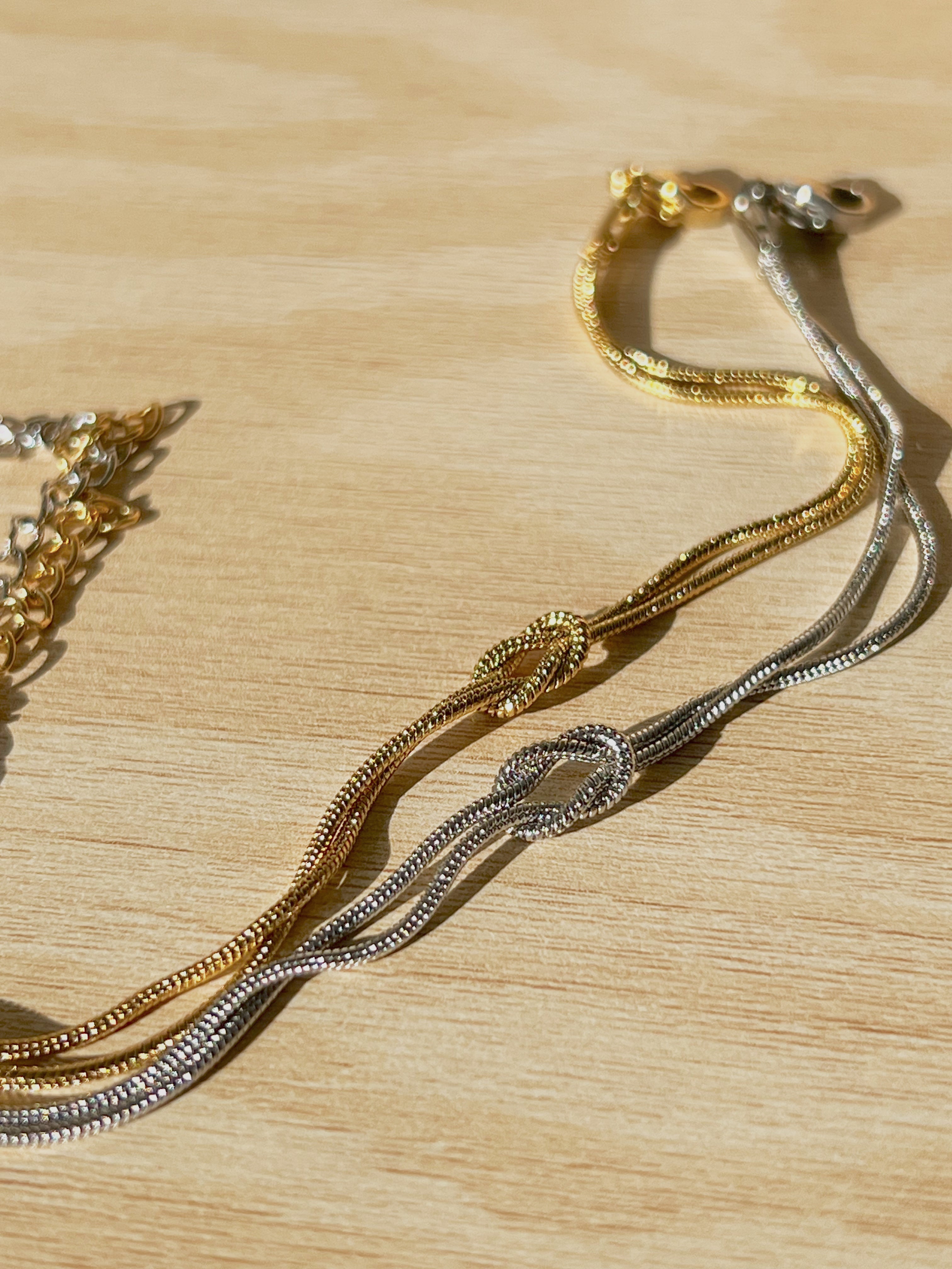 Passendes Knotenarmband-Set